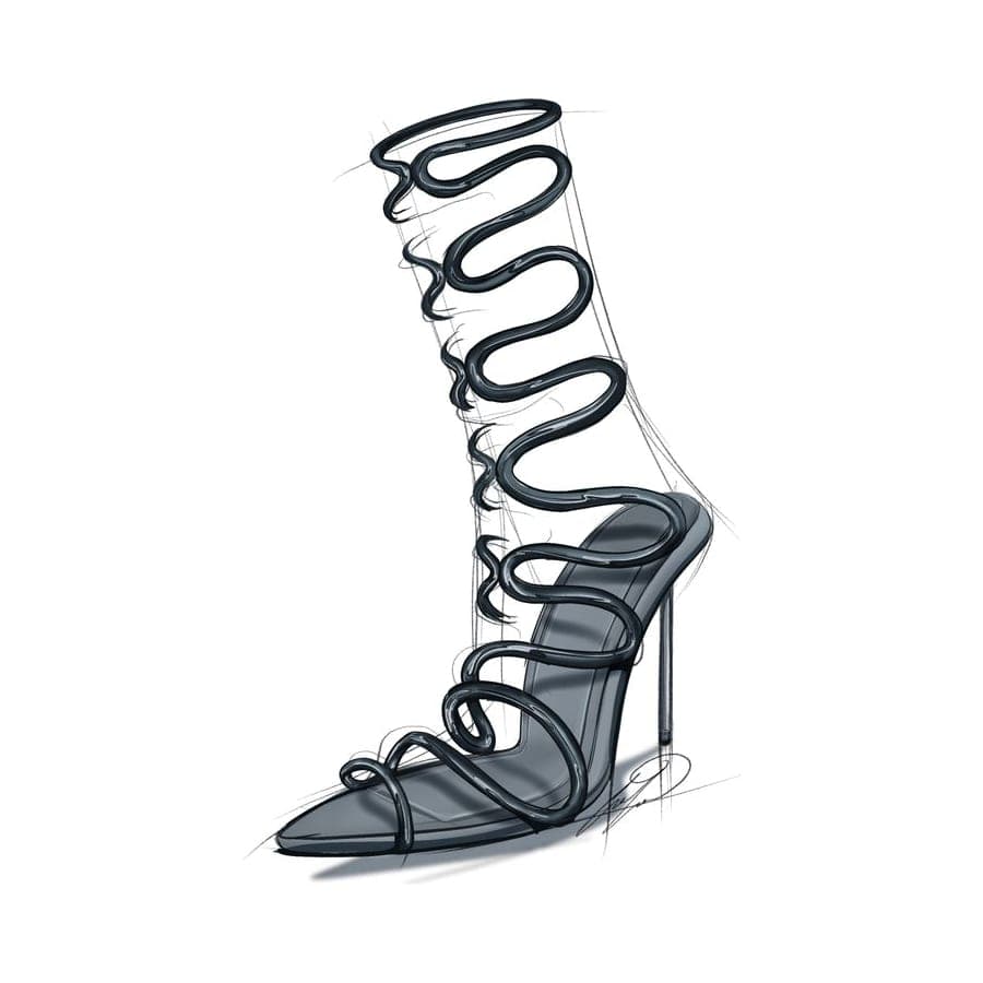 Footwear rendering 60 by Erin Lavigne