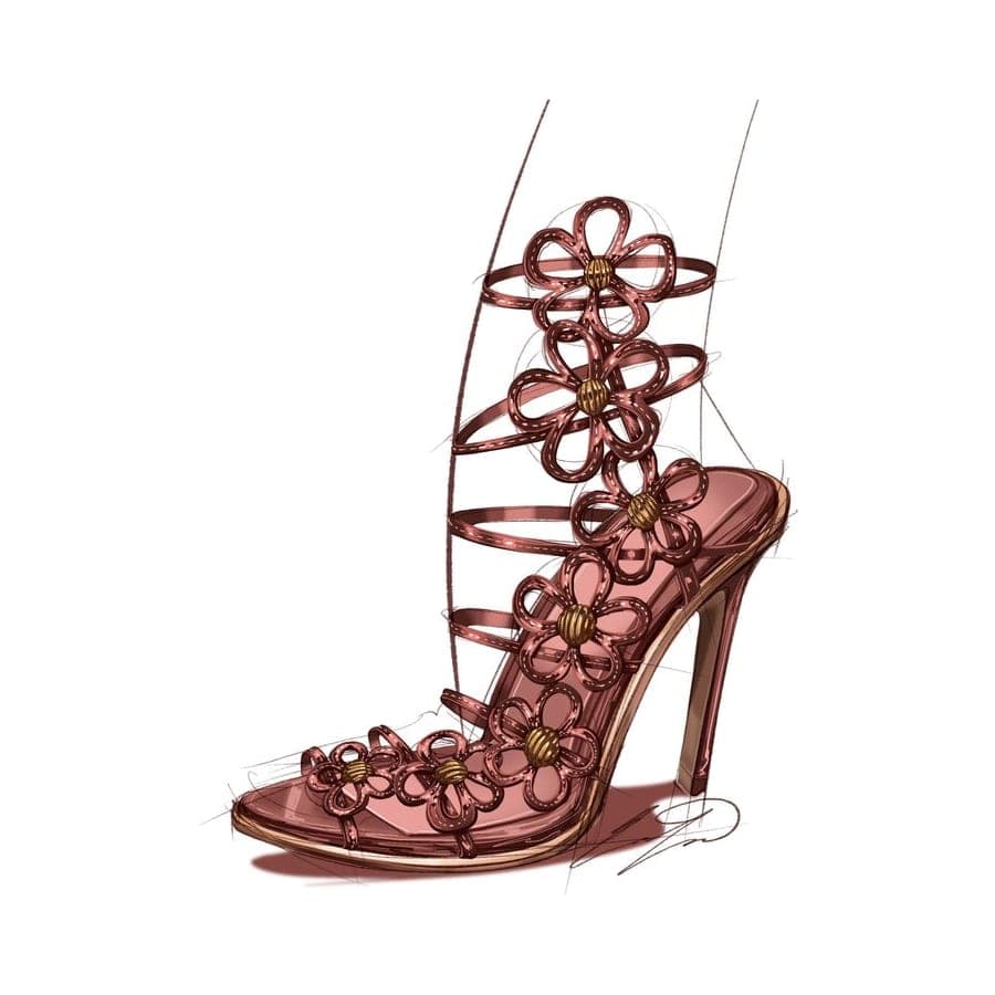 Footwear rendering 9 by Erin Lavigne
