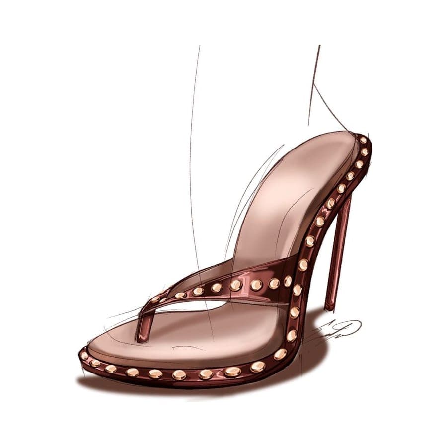 Footwear rendering 10 by Erin Lavigne