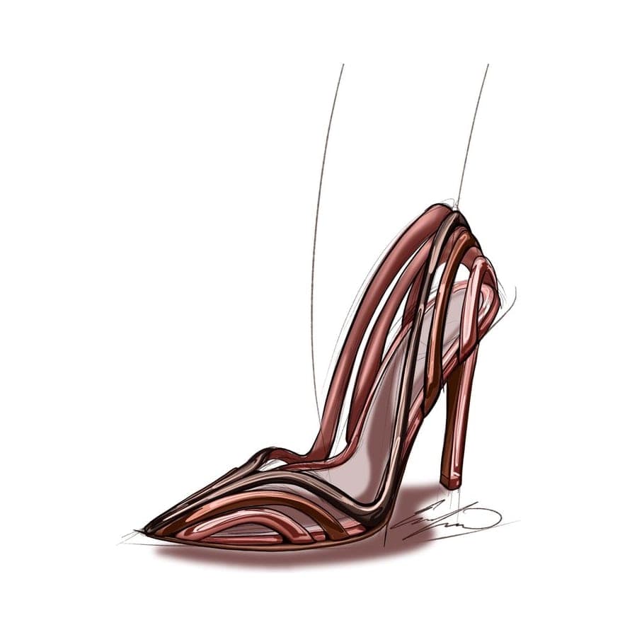 Footwear rendering 8 by Erin Lavigne