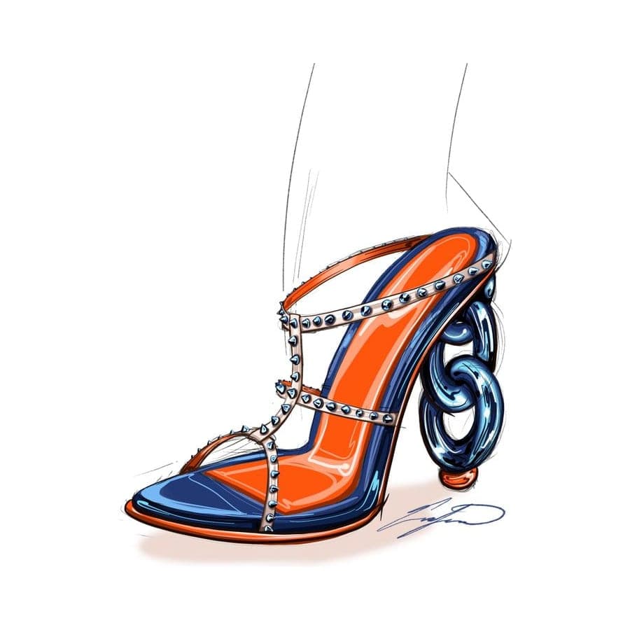 Footwear rendering 49 by Erin Lavigne