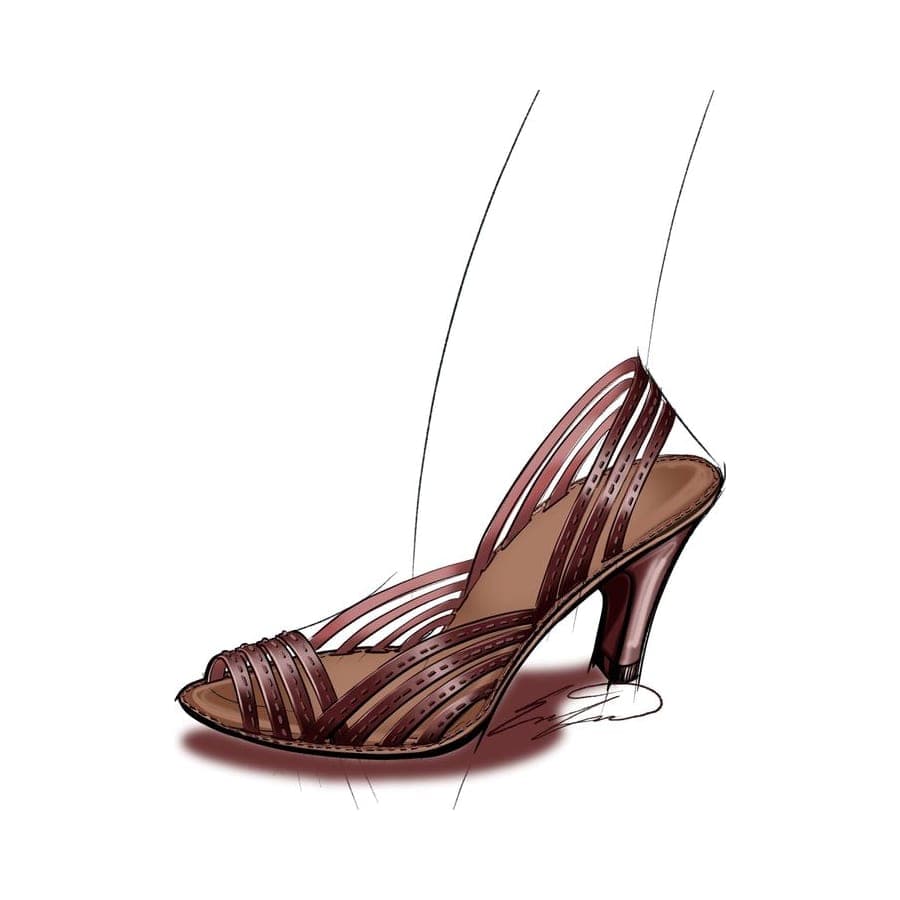 Footwear rendering 7 by Erin Lavigne