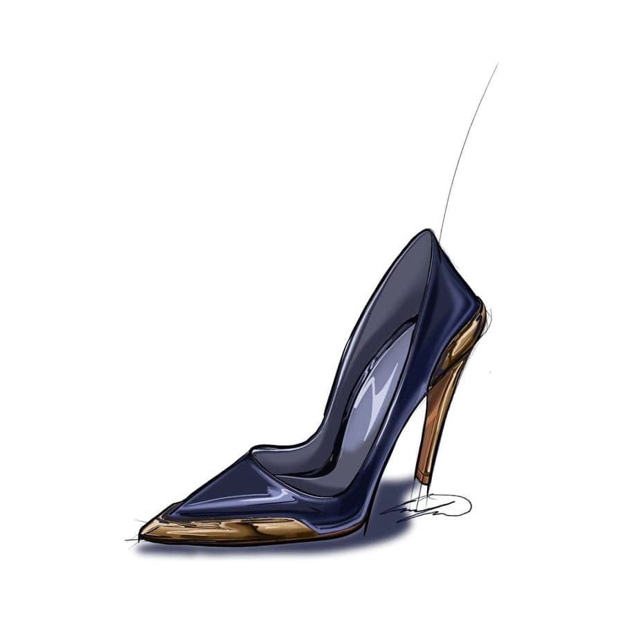 Footwear rendering 50 by Erin Lavigne